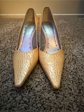 BCBGirls Nude Pointed Toe Pumps